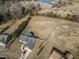 Aerial view showcasing the house and expansive backyard at 58 London Ln, Angier, NC 27501