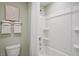 Clean bathroom with a shower/tub combo at 180 Paper Birch Way, Fuquay Varina, NC 27526