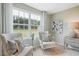 Peaceful sitting area with two armchairs and a view of the backyard at 197 Paper Birch Way, Fuquay Varina, NC 27526