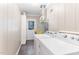 Functional laundry room with washer, dryer, and exterior access at 2801 Chelsea Cir, Durham, NC 27707