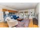 Cozy living room with hardwood floors and built-in shelving at 2801 Chelsea Cir, Durham, NC 27707