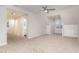 Large bonus room featuring neutral carpeting, and a view into the bathroom at 3212 Potthast Ct, Raleigh, NC 27616