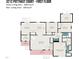 First-floor floor plan featuring a living room, dining area, kitchen, bedrooms, and bathrooms at 3212 Potthast Ct, Raleigh, NC 27616