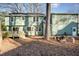 Two story house exterior with green siding and backyard at 107 Coatbridge Cir, Cary, NC 27511