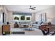 Relaxing gameroom featuring a comfortable sectional sofa and foosball table at 127 Preston Trce, Pittsboro, NC 27312