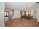 Open concept kitchen with island and stainless steel appliances at 127 Preston Trce, Pittsboro, NC 27312