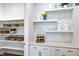 Well-organized pantry with ample shelving and baskets at 127 Preston Trce, Pittsboro, NC 27312