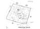 Plot plan showing lot dimensions and house placement at 127 Preston Trce, Pittsboro, NC 27312