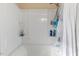 Shower stall with shelving for toiletries at 1508 Carroll Heights Rd, Zebulon, NC 27597
