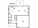 First floor plan showcasing kitchen, living, dining and garage at 209 Danube Dr, Zebulon, NC 27597