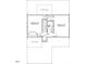 Second floor plan with 2 bedrooms, a shared bathroom, hall, linen closet, and storage at 209 Meadowbark Bnd # 20, Garner, NC 27529
