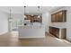 Kitchen featuring stainless steel appliances, island with pendant lights, and lovely cabinetry at 209 Meadowbark Bnd # 20, Garner, NC 27529