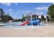 View of community pool and water park with slides and water features at 356 Maidenhair Pl, Clayton, NC 27520