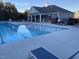 Beautiful community pool and pool house create a perfect outdoor gathering space at 359 Ballast Pt, Clayton, NC 27520