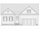 Charming single-story home featuring a symmetrical facade, attached garage, and classic shuttered windows at 45 Mossman Ct, Zebulon, NC 27597