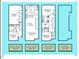 Three-story floor plan includes 2 bedrooms, a rooftop deck, and garage at 712 E Edenton St # 105, Raleigh, NC 27601