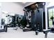 State-of-the-art gym with mirrored walls, and exercise machines at 7845 Hasentree Lake Dr, Wake Forest, NC 27587