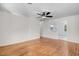 Open concept living area with a view into the kitchen at 8179 Highway 39, Middlesex, NC 27557
