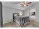 Bedroom with a vaulted ceiling and an ensuite bathroom at 1304 Rothes Rd, Cary, NC 27511