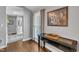 A welcoming foyer area is decorated with modern accents and natural light at 1304 Rothes Rd, Cary, NC 27511