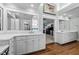 Large bathroom with double vanity, and a walk-in shower at 2035 Stuart Ct, Burlington, NC 27215
