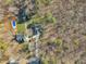 Aerial view showcasing home, pool, and surrounding landscape at 224 Windsor Green Dr, Clayton, NC 27527