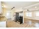 Modern kitchen with granite countertops and stainless steel appliances at 2400 Dorety Pl, Raleigh, NC 27604