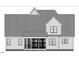 Home's back elevation showcasing a screened porch and second-story windows at 25 Rembert Run Ct, Louisburg, NC 27549
