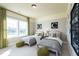 Twin bedroom with two beds and decorative accents at 3142 Armeria Dr, Apex, NC 27502