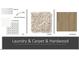 Laundry room features and finishes, including cabinets, countertops, flooring and carpet at 3142 Armeria Dr, Apex, NC 27502