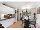 Dining area adjacent to the kitchen, featuring a dining table and natural light at 5141 Nc-39 N Hwy, Henderson, NC 27537