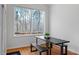 Breakfast nook with rustic wood table and bench seating at 5920 Orchid Valley Rd, Raleigh, NC 27613