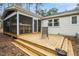 This back deck is ready for outdoor enjoyment and entertaining, featuring ample space and easy access at 5920 Whittier Dr, Raleigh, NC 27609