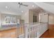 Spacious bonus room with hardwood floors and built-in shelving at 806 E Franklin St, Chapel Hill, NC 27514