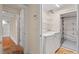 Convenient laundry room with washer, dryer, and garage access at 806 E Franklin St, Chapel Hill, NC 27514