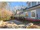 Another view of the brick patio and landscaping at 806 E Franklin St, Chapel Hill, NC 27514