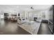 Open-concept living room adjacent to the kitchen, perfect for entertaining guests at 1141 Barley Stone Way, Raleigh, NC 27603