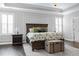 Spacious main bedroom with tray ceiling, natural light, and decorative accents at 1141 Barley Stone Way, Raleigh, NC 27603