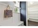 Hallway with storage and decor at 1141 Barley Stone Way, Raleigh, NC 27603