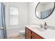 Clean bathroom with vanity, toilet and shower at 2242 Colorado Dr, Graham, NC 27253