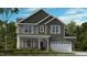 Two-story home with stone accents and a two-car garage at 246 Tidal Pool Way, Cary, NC 27519