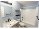 Clean bathroom with updated vanity and bathtub at 248 Southgate Dr, Garner, NC 27529