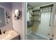 Bathroom with a walk-in closet and modern vanity at 248 Southgate Dr, Garner, NC 27529