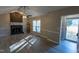 Living room with fireplace and hardwood floors at 248 Southgate Dr, Garner, NC 27529