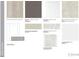 Selection of interior finishes, including flooring, countertops, and cabinet colors at 250 Tidal Pool Way, Cary, NC 27519