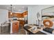 Open concept kitchen boasts beautiful cabinetry and a large island at 265 Sweetbay Tree Dr, Wendell, NC 27591
