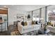 Open concept living room with hardwood floors and stylish decor at 265 Sweetbay Tree Dr, Wendell, NC 27591