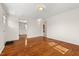 Hardwood floors and an open concept living area at 3817 Booker Ave, Durham, NC 27713