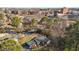 Aerial view of home and neighborhood at 420 Nelson St, Durham, NC 27707