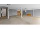 Unfinished basement with concrete floor and high ceilings at 420 Nelson St, Durham, NC 27707